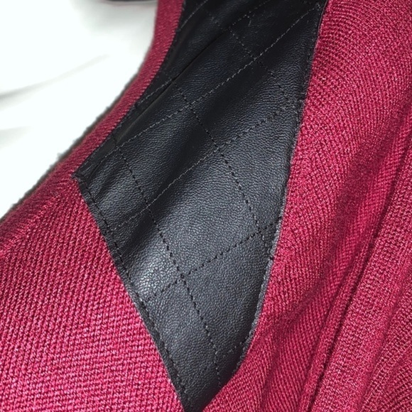 SWEATER DRESS BY ALLISON BRITTANY LONG SLEEVE WINE SIZE LARGE - Picture 3 of 6